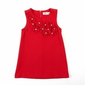 Pearls Red Dress